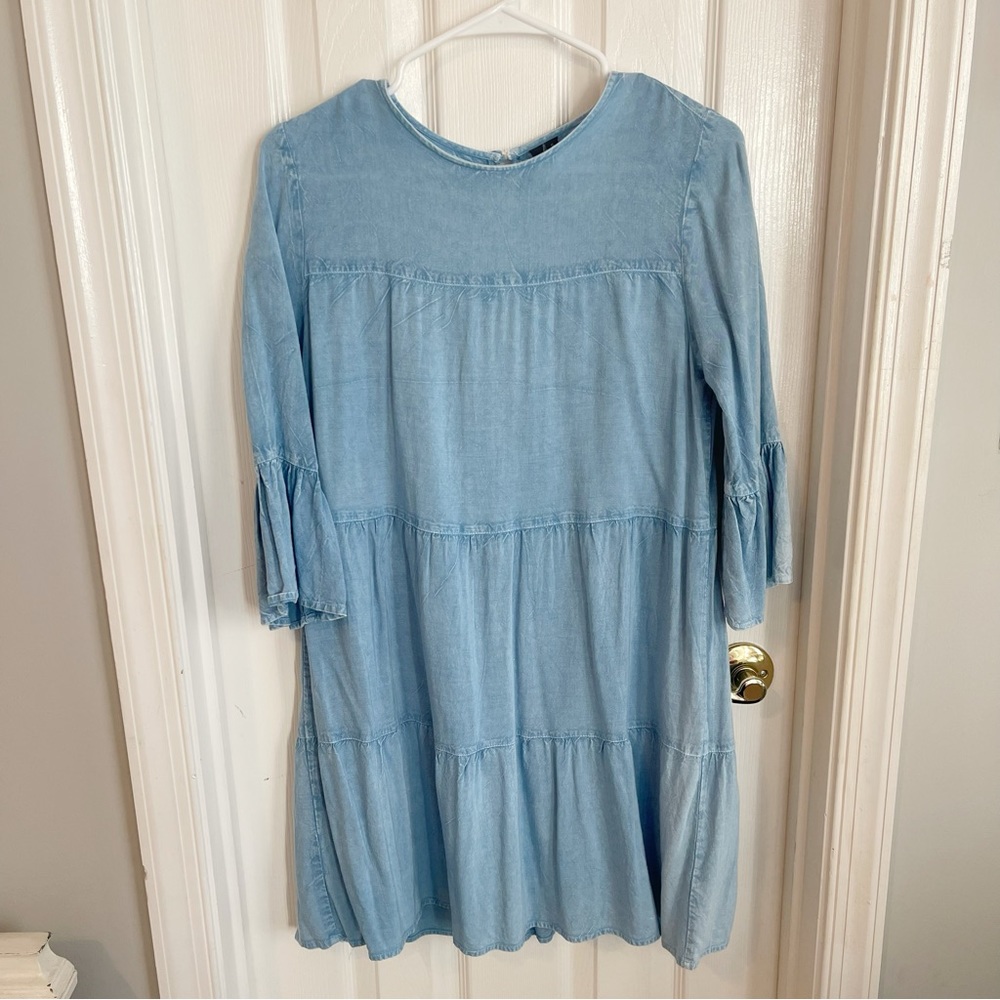 D&Kade Chambray Denim Swing Dress